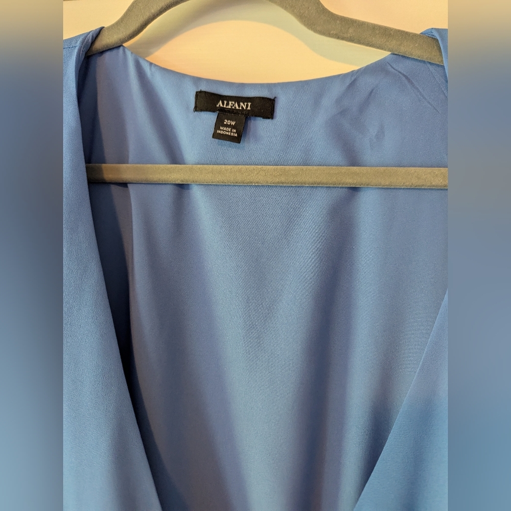 Alfani High Low Blue Dress - Picture 3 of 5